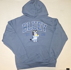 Bluey Adult Hoodie Graphic Unisex M 32/34 Blue