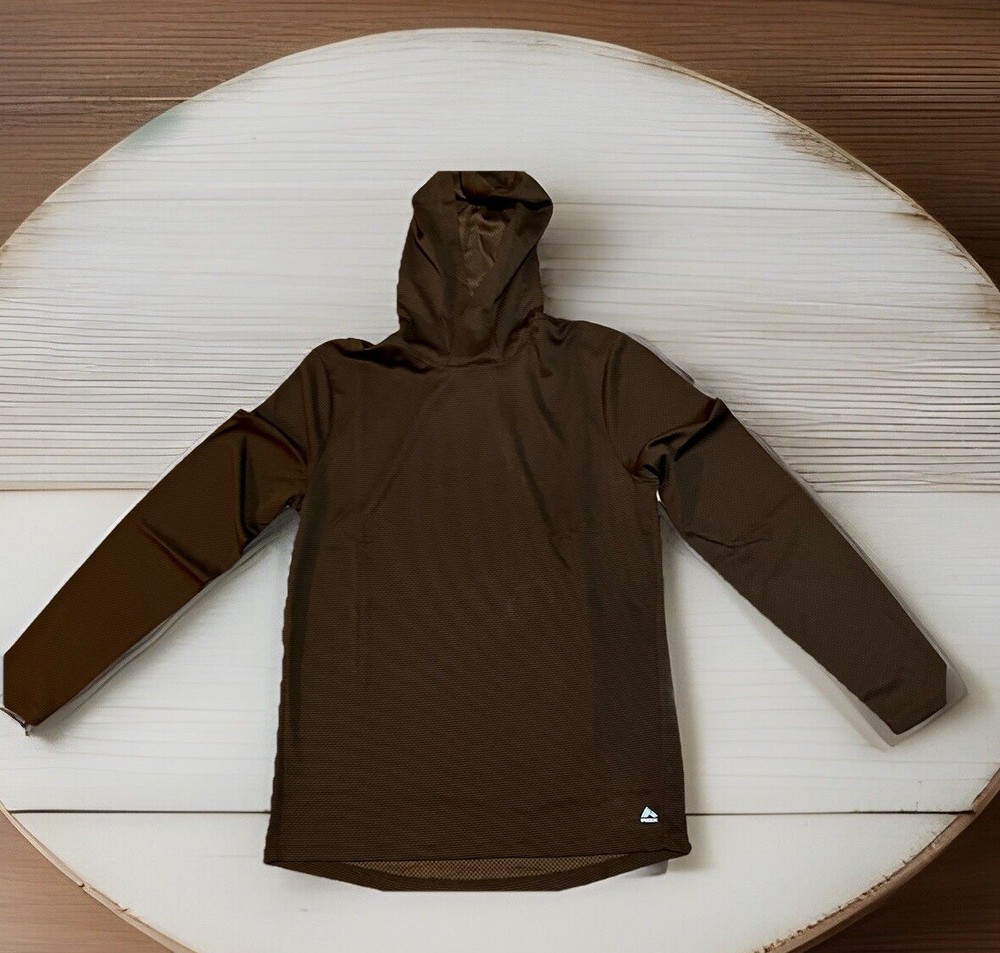 REEBOK RBX X-TRAIN MEN’S PERFORMANCE HOODIE (NWT) MEDIUM/DK BROWN