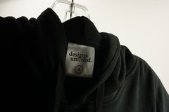 New Designs Untitled Men’s Size S Black Logo Graphic Black Fleece Lined Hoodie