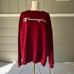 Champion Men’s Red and Burgundy Sweatshirt