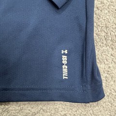 Under Armour Iso-chill Hoodie Shirt Mens Small Blue Fish Hook Logo Boat Light