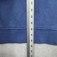 LL Bean All Seasons Textured Pullover Mens Large Blue 1/4 Zip Thermal Sweatshirt
