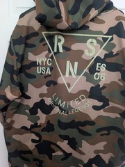 Reason Camo Tiger Graphic Pullover Hoodie Drawstring Pockets 3XL Big & Tall