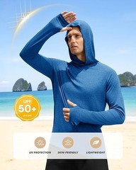 4 Pack Men’S Lightweight Pullover Hooded Tees – Long Sleeve Sweatshirts for Gym,