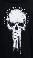 Howitzer Style Men’s Zip Up Hoodie FLAG SKULL Military Grunt S M L XL 2XL 3XL