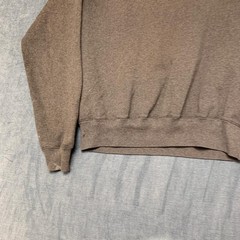 Champion Authentic Sweatshirt Mens Medium Gray Logo Pleated Winter Fleece Lined
