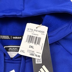 NEW Adidas Men Essentials Royal Blue Fleece Aero ready Hoodie Size 2XL GV5294