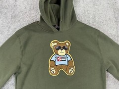 Southpole Hoodie Mens Large Green Teddy Bear Hip Hop Street Designer Logo Y2k