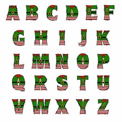 Personalised Alphabet ELF Family Christmas Jumper | Xmas Sweatshirt | Novelty