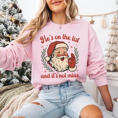 Funny Christmas Santa Retro Sweatshirt Holiday Apparel Gift