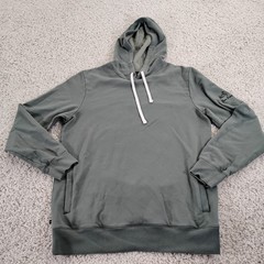 Travis Mathew Sweater Mens Medium Green Cloud Collection Waffle Pullover Hoodie