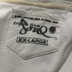 Vintage Triple Five Soul Hoodie Mens 2XL White Stripes Hip Hop Streetwear Y2K