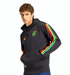 adidas x Bob Marley Jamaica Soccer Pullover Hoodie Black Men’s Size M
