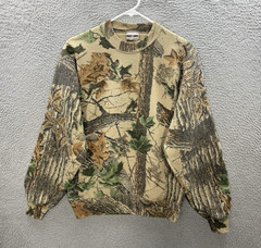 Vintage Jerzees Sweatshirt Adult Medium Crewneck Realtree Camo Made In USA 90s