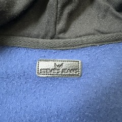 Steve’s Jeans Mens Full Zip Hoodie Sweatshirt Blue Large #0785