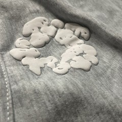 Denim tear Hoodie M Gray White only worn once