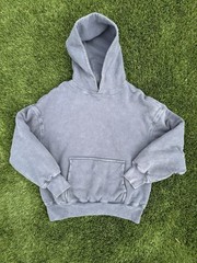 Yeezy Inspired Custom Heavyweight Washed Slate Gray Pullover Hoodie