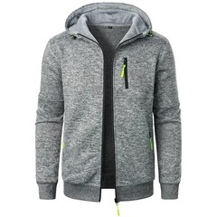 Men Hooded Sports Cardigan Jacket Casual Sweatshirt Baseball Hoodies Winter Fall