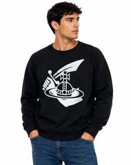 Vivienne Westwood Anglomania Black Big Logo Sweatshirt