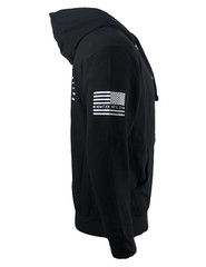 Howitzer Style Men’s Zip Up Hoodie FLAG SKULL Military Grunt S M L XL 2XL 3XL