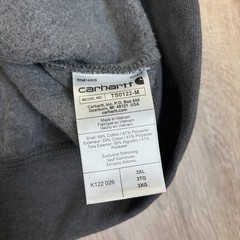 NWT Carhartt Marquette Full Zip Sweatshirt 3XL Gray Mid Weight K122