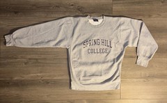 Vintage MV Sport Spring Hill College Crewneck Sweater Mens M Medium Gray