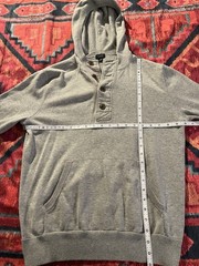 J. Crew Pair of Men’s Button Collar Hooded Sweatshirts – Size Medium