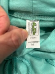 AWDis Hoodie Sweatshirt Mint Adult Plain Pullover Hooded Medium New Free Ship