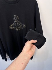 Vivienne Westwood MAN Black Sweatshirt Orb Logo Size L
