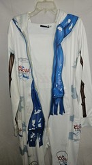 NWOT Coors Light Body Suit Beerman Snowman Holiday Hooded Jumpsuit, Size-Med