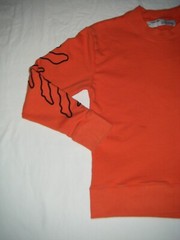 Off-White c/o Virgil Abloh “Fall Winter 2020” Orange Sweatshirt Mens Size Small