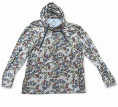Burlebo Men’s Camouflage Multicolor Pullover Hoodie Long Sleeve L Regular