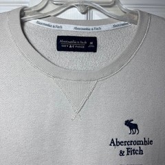 Abercrombie & Fitch A&F Size M Mens Crewneck Sweatshirt Soft Fleece