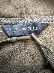 Burlebo Mens L Soft Chunky Hooded Performance Pullover Hoodie
