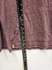 tentree Burgundy Pullover Hoodie Size med Sustainable Hemp Poly Blend