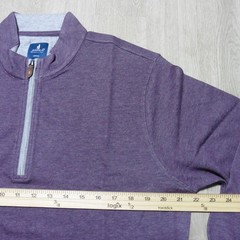 JOHNNIE-O Mens M MEDIUM SULLY PULLOVER 1/4 ZIP ROYAL PLUM PURPLE GOLF SWEATSHIRT