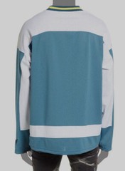 $295 Purple Brand Men’s Green Long-Sleeve Colorblock Applique Sweater Size XL
