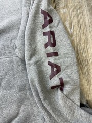 Ariat Men’s Lightweight Logo Hoodie Sweatshirt 10040817 Grey Size: XL