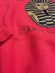 Vintage Ancient Egypt Sweatshirt Sz XL Pharaoh Hieroglyph King Tut 90s