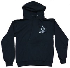 Assassin’s Creed Valhalla Mens Hoodie – Logo Lapel Ornate Creed Back
