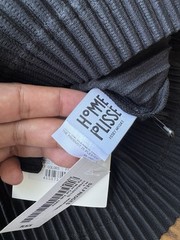 Homme Plisse Issey Miyake Pleated Hooded Longline | Black | Size 3 / Medium