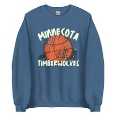 Minnesota Timberwolves Basketball Retro Unisex Sweatshirt S,M,L,XL,2X,3X