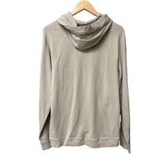 Mantra Essential Hoodie Men M Tan Pima Cotton Tencel Raglan Sleeve Pullover Soft