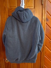 Sportswear Men’s Gray Full Zip Fleece Lined Hoodie w/ Pockets Size L