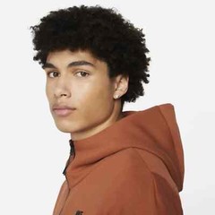Nike Tech Fleece Windrunner Hoodie Burnt Sunrise Orange Bone CU4489-825 2XL Men
