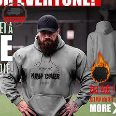Mens Oversized Hoodie the Wrester Gym Workout Retro Menswear Quality Wear UK