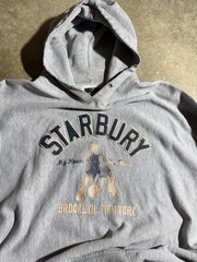 VINTAGE STARBURY BROOKLYN NEW YORK HOODIE MENS SIZE 3XL BASKETBALL NBA PERFECT