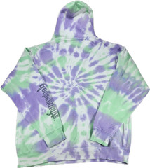 Goosebumps Hoodie Men’s S Purple Green Tie Dye Cotton Blend Pullover
