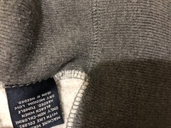 Abercrombie Full Zip Sweatshirt Kids Boys Youth Small Gray Distressed