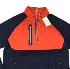 Peter Millar Hyperlight Hybrid Golf Field Windbreaker Stretch Pullover Jacket